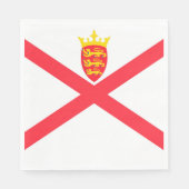 Flagge der Insel Jersey Serviette (Vorderseite)