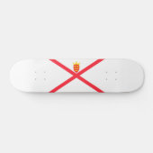 Flagge der Insel Jersey Skateboard (Horizontal)