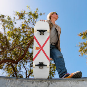 Flagge der Insel Jersey Skateboard