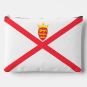 Flagge der Insel Jersey Zubehörtasche (Vorderseite)