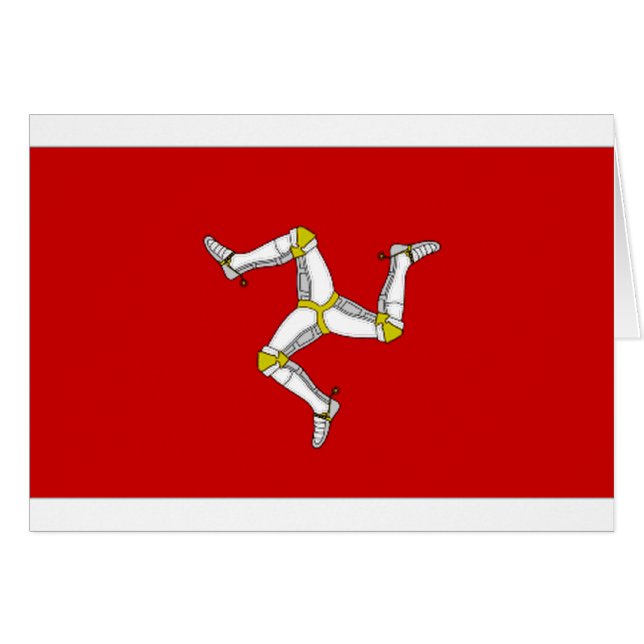 Flagge der Insel Man (Vorderseite (Horizontal))