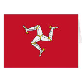 Flagge der Insel Man (Vorderseite (Horizontal))