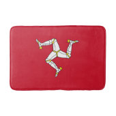 Flagge der Insel Man Badematte (Vorderseite)