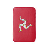 Flagge der Insel Man Badematte (Vorderseite Vertikal)