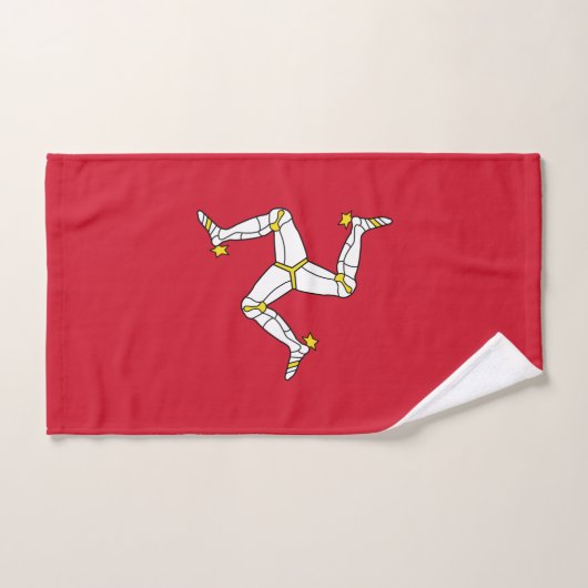 Flagge der Insel Man Badhandtuch Set (Handtuch)