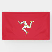 Flagge der Insel Man Banner (Horizontal)