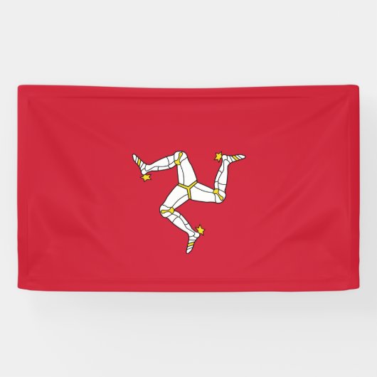 Flagge der Insel Man Banner (Horizontal)