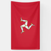 Flagge der Insel Man Banner (Vertikal)