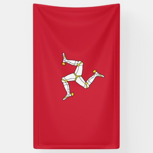 Flagge der Insel Man Banner (Vertikal)