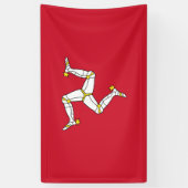 Flagge der Insel Man Banner (Vertikal)