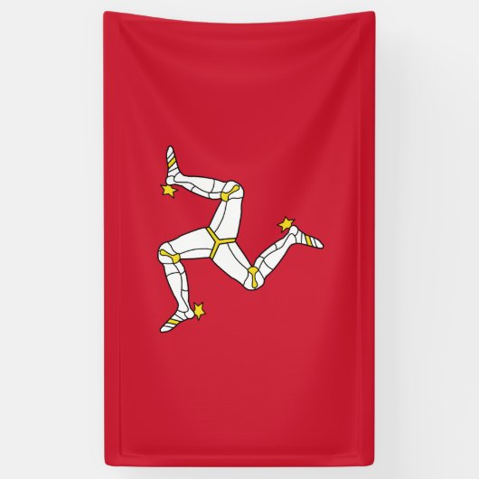 Flagge der Insel Man Banner (Vertikal)