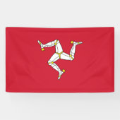 Flagge der Insel Man Banner (Horizontal)