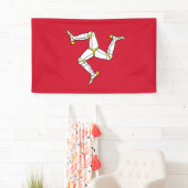 Flagge der Insel Man Banner (Insitu)