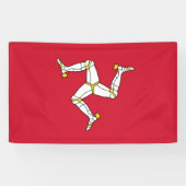 Flagge der Insel Man Banner (Horizontal)