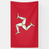 Flagge der Insel Man Banner (Vertikal)