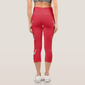 Flagge der Insel Man Capri Leggings (Rückseite)