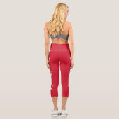 Flagge der Insel Man Capri Leggings (Rückseite)