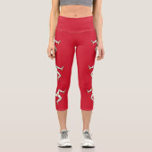 Flagge der Insel Man Capri Leggings (Vorderseite)