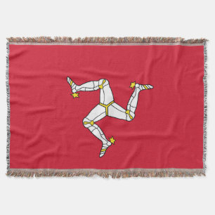 Flagge der Insel Man Decke