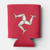 Flagge der Insel Man Dosenkühler (Rückseite)