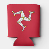 Flagge der Insel Man Dosenkühler (Rückseite)