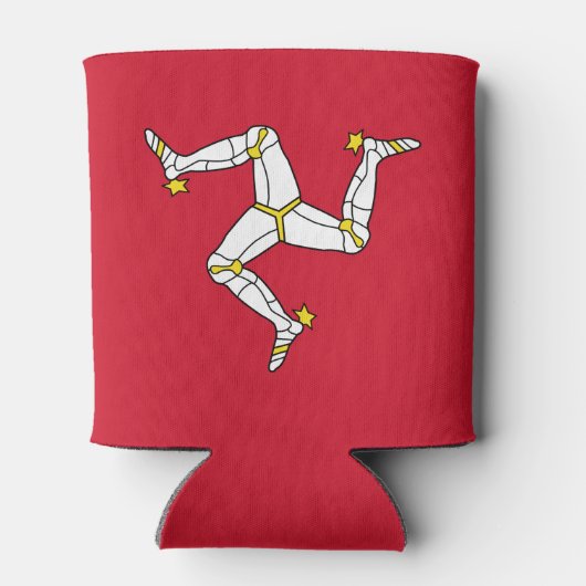 Flagge der Insel Man Dosenkühler (Rückseite)