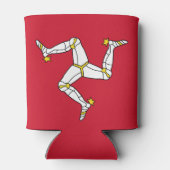 Flagge der Insel Man Dosenkühler (Rückseite)