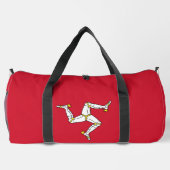 Flagge der Insel Man Duffle Bag (Rückseite)
