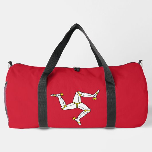 Flagge der Insel Man Duffle Bag (Rückseite)