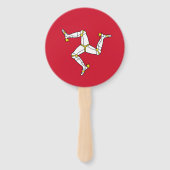 Flagge der Insel Man Fächer (Vorderseite)