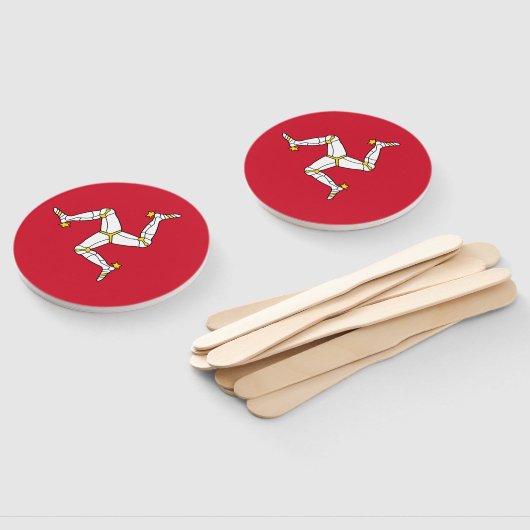 Flagge der Insel Man Fächer (Non-assembled)