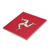 Flagge der Insel Man Fliese (Seite)