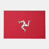 Flagge der Insel Man Fußmatte (Vorderseite)