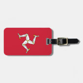 Flagge der Insel Man Gepäckanhänger (Vorderseite horizontal)