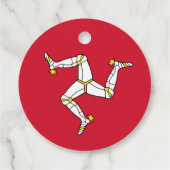 Flagge der Insel Man Geschenkanhänger (Rückseite)