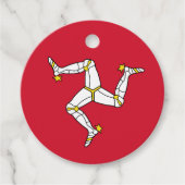 Flagge der Insel Man Geschenkanhänger (Vorderseite)