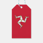 Flagge der Insel Man Geschenkanhänger (Rückseite)
