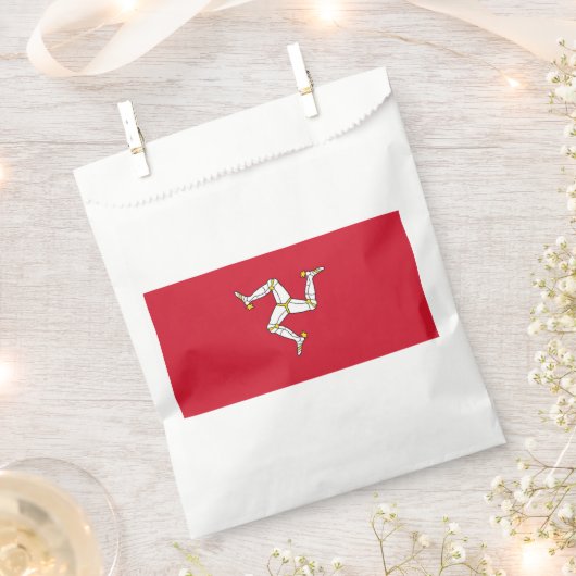 Flagge der Insel Man Geschenktütchen (Ausgeschnitten)