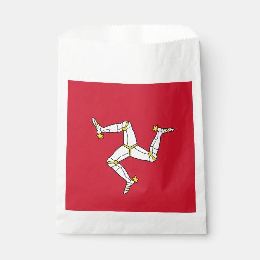 Flagge der Insel Man Geschenktütchen (Vorderseite)