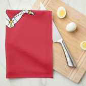 Flagge der Insel Man Geschirrtuch (Viertel Falte)