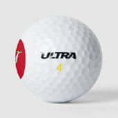 Flagge der Insel Man Golfball (Logo)