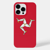 Flagge der Insel Man iPhone Hülle (Rückseite)