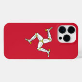 Flagge der Insel Man iPhone Hülle (Rückseite (Horizontal))