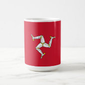 Flagge der Insel Man Kaffeetasse (Mittel)