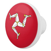 Flagge der Insel Man Keramikknauf (Rechts)