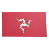 Flagge der Insel Man Kissenbezug (Rückseite)