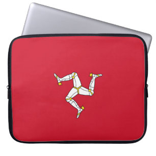 Flagge der Insel Man Laptopschutzhülle