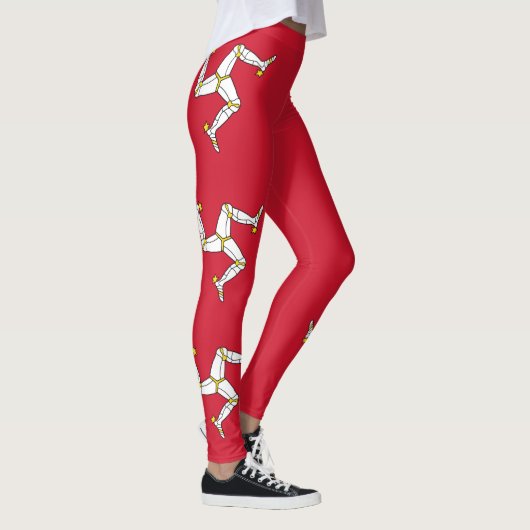 Flagge der Insel Man Leggings (Rechts)