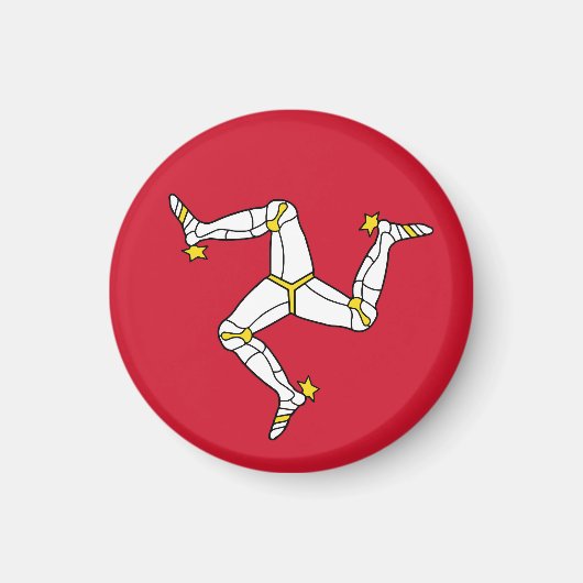 Flagge der Insel Man Magnet (Vorne)