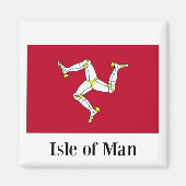 Flagge der Insel Man Magnet (Vorne)
